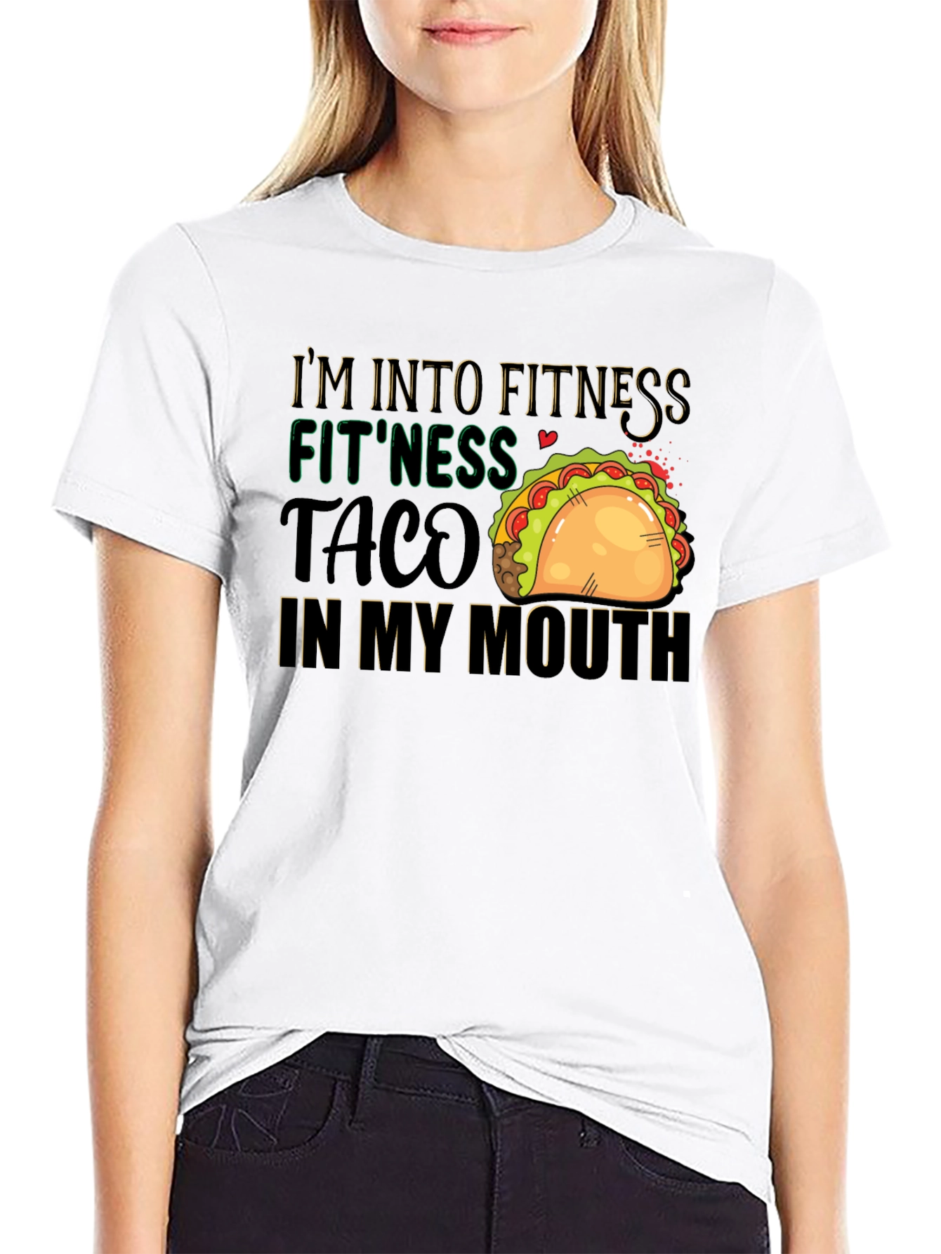 Fitness Taco T-Shirt: Humorous Foodie Workout Tee