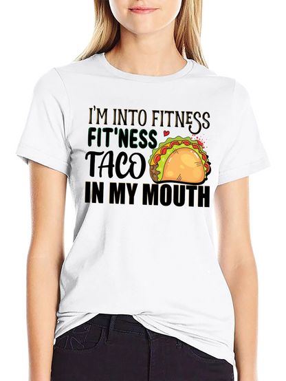 Fitness Taco T-Shirt: Humorous Foodie Workout Tee