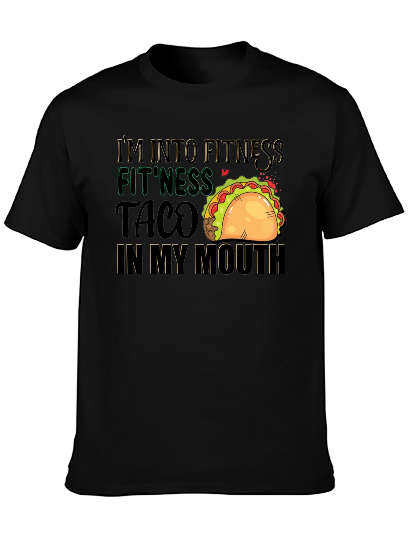 Fitness Taco T-Shirt: Humorous Foodie Workout Tee