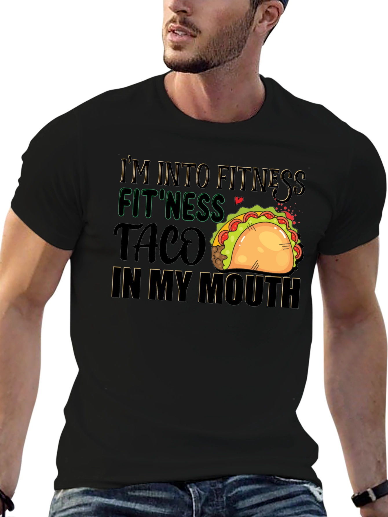 Fitness Taco T-Shirt: Humorous Foodie Workout Tee