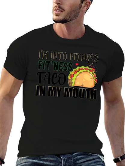 Fitness Taco T-Shirt: Humorous Foodie Workout Tee