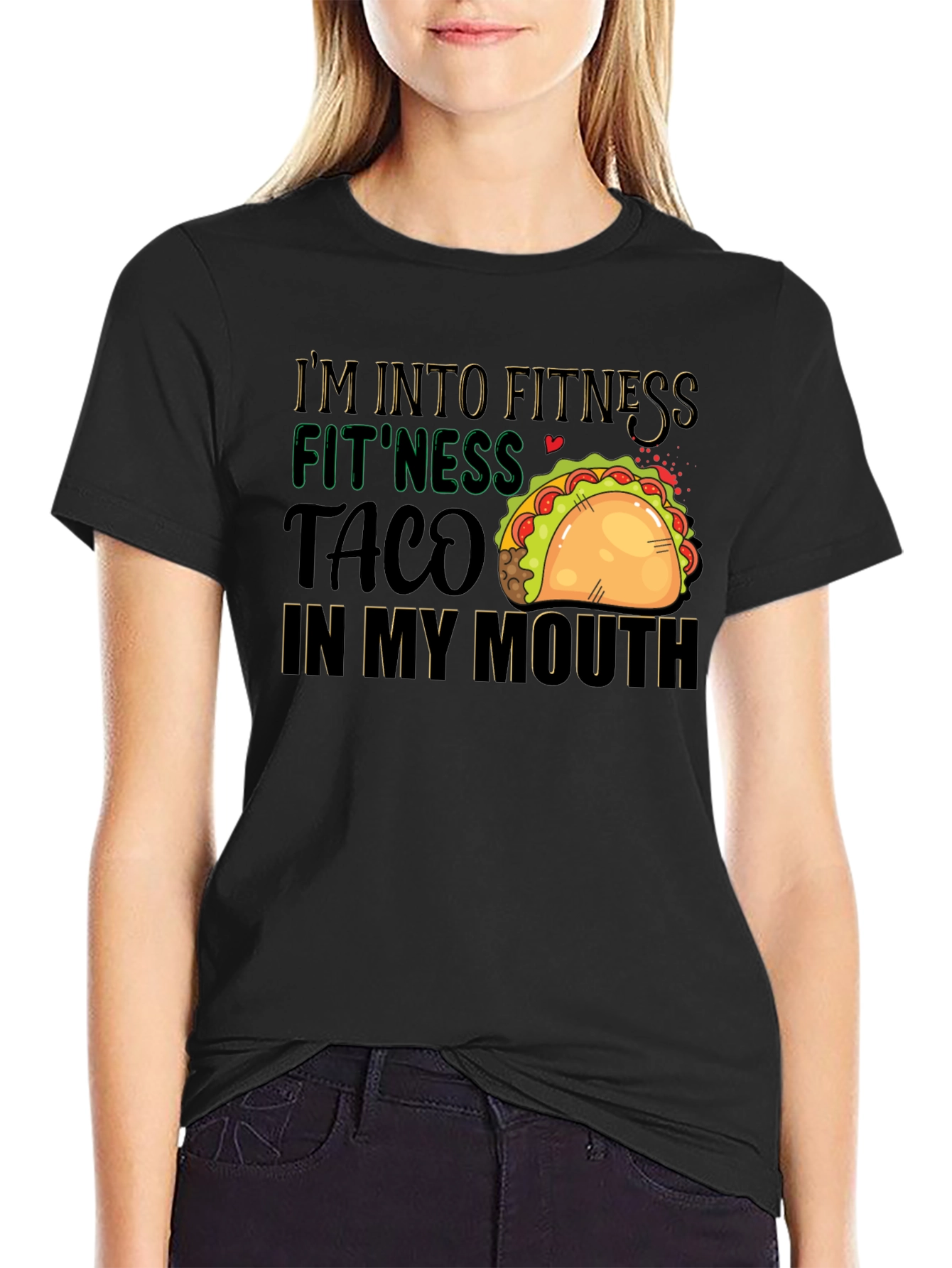 Fitness Taco T-Shirt: Humorous Foodie Workout Tee