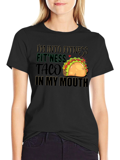 Fitness Taco T-Shirt: Humorous Foodie Workout Tee