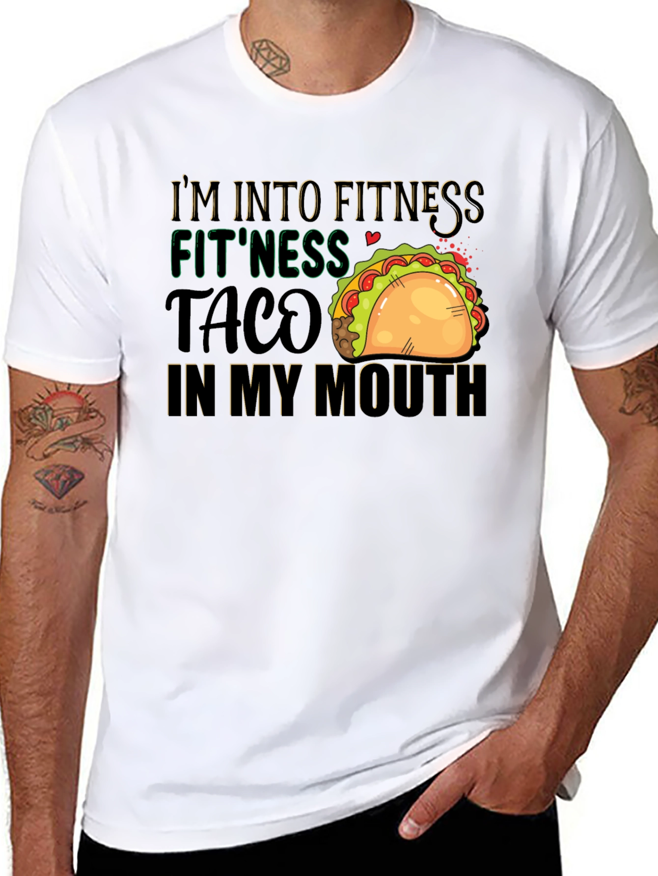 Fitness Taco T-Shirt: Humorous Foodie Workout Tee