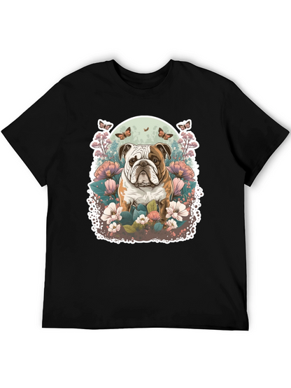 Bulldog Floral T-Shirt