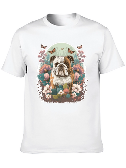 Bulldog Floral T-Shirt