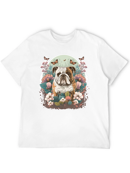 Bulldog Floral T-Shirt
