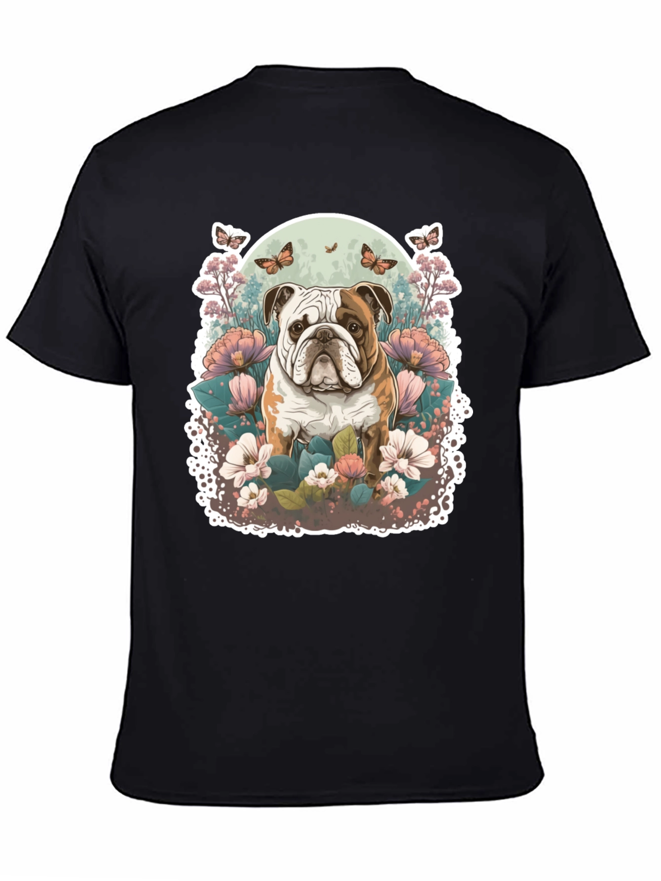 Bulldog Floral T-Shirt