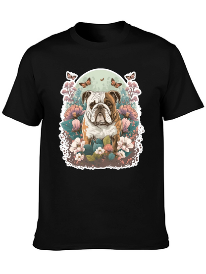 Bulldog Floral T-Shirt