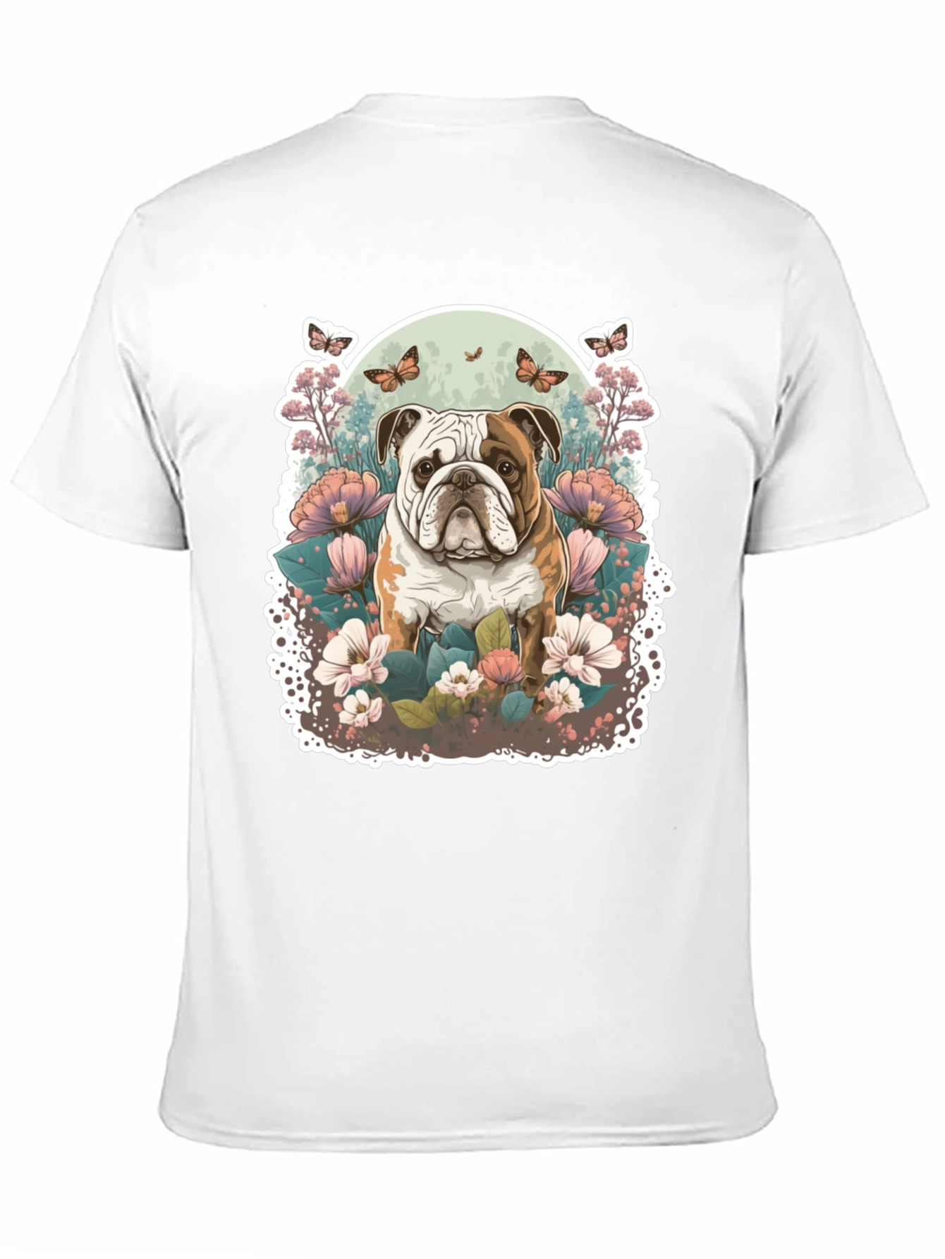 Bulldog Floral T-Shirt