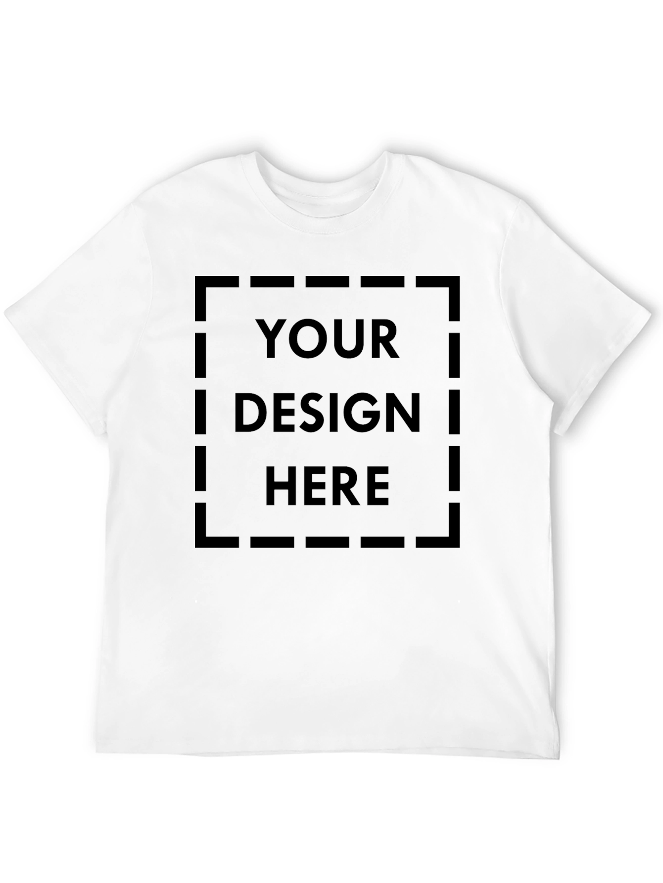 Mens Black Customizable T-Shirt