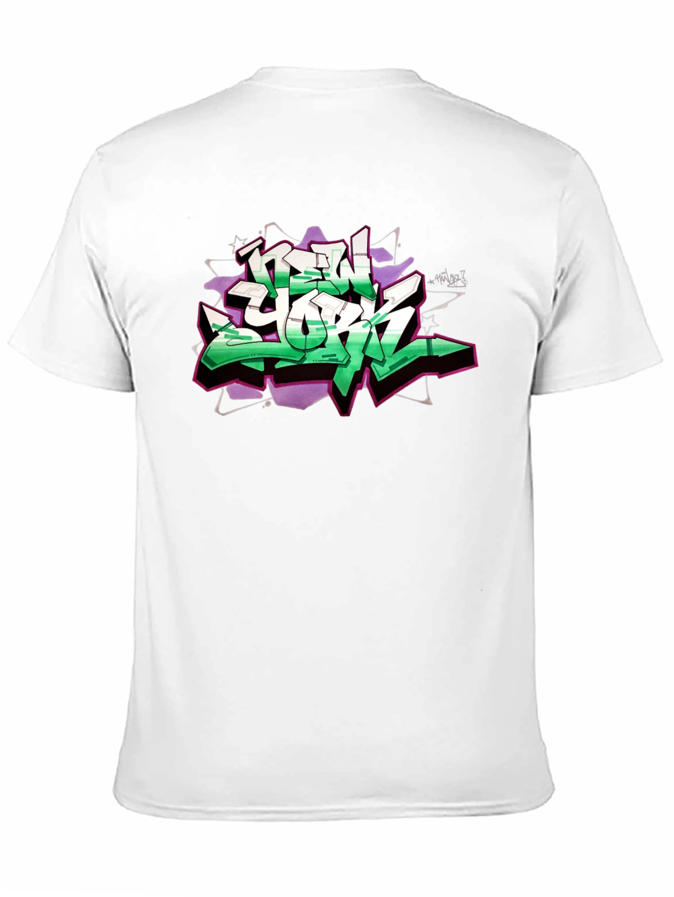 New York Graffiti Graphic Black T-Shirt
