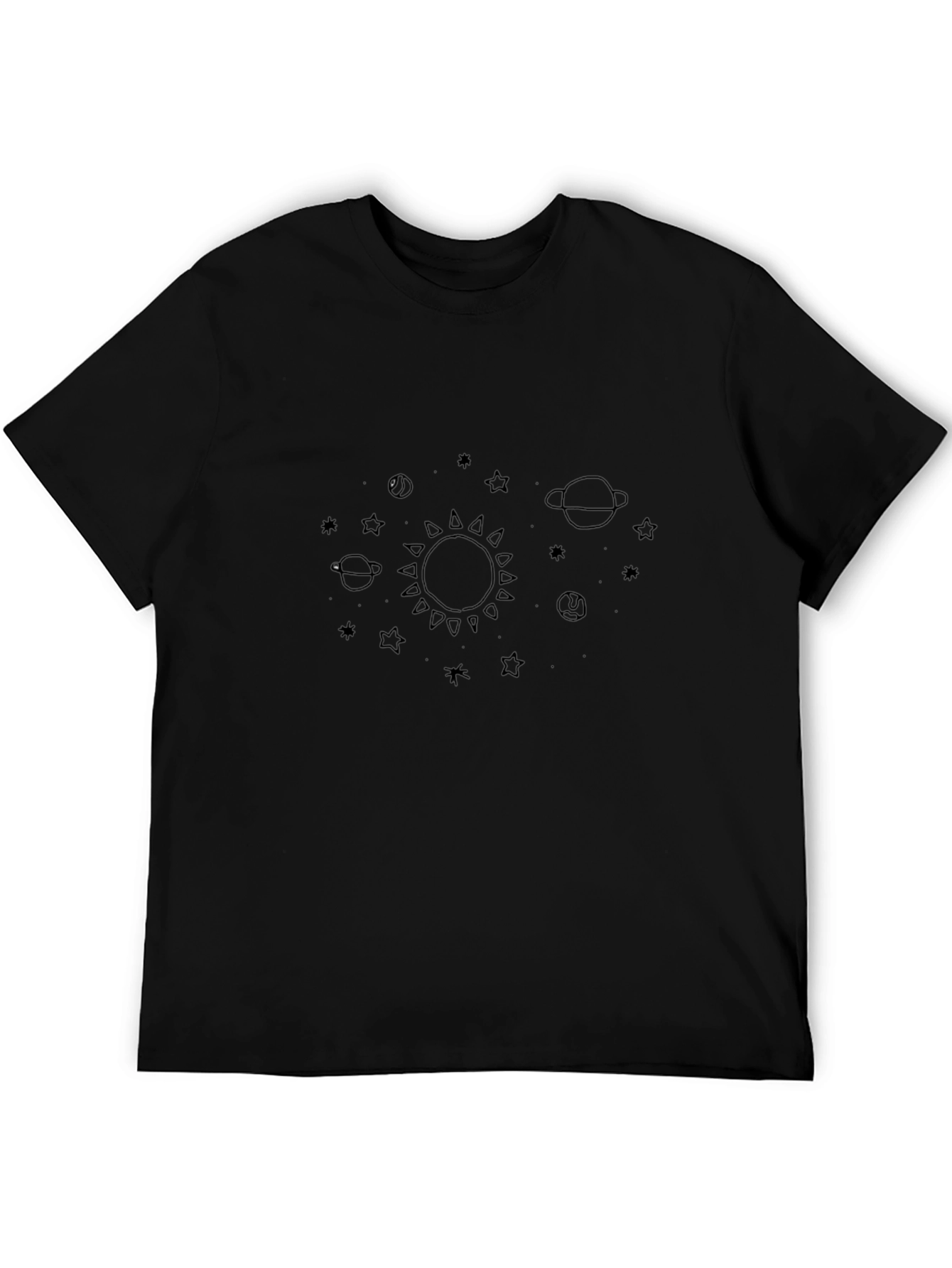 Space Graphic Black T-Shirt