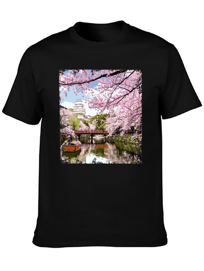 Sakura Castle T-Shirt - Japanese Spring