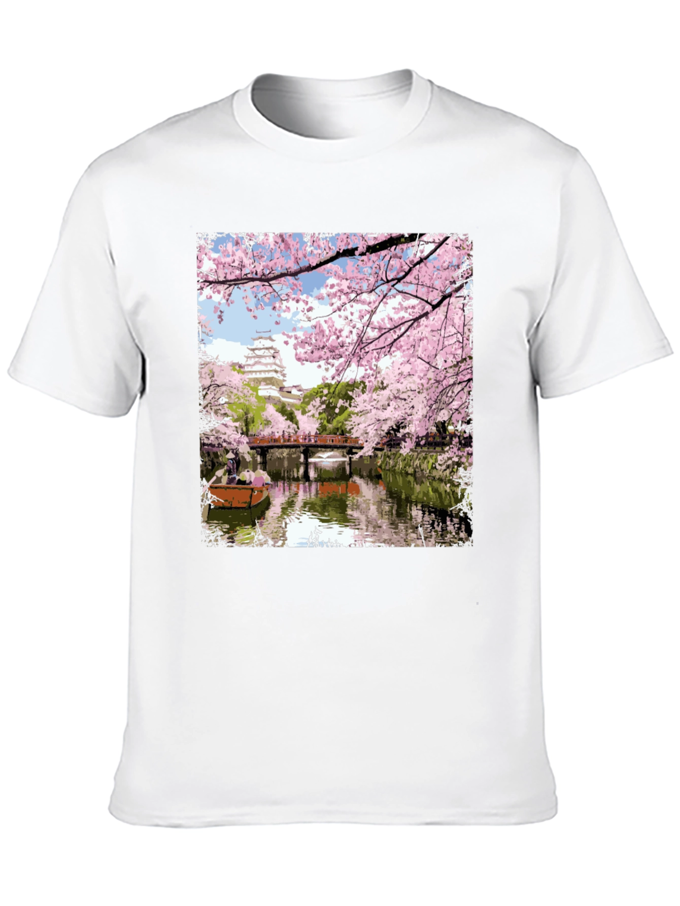 Sakura Castle T-Shirt - Japanese Spring