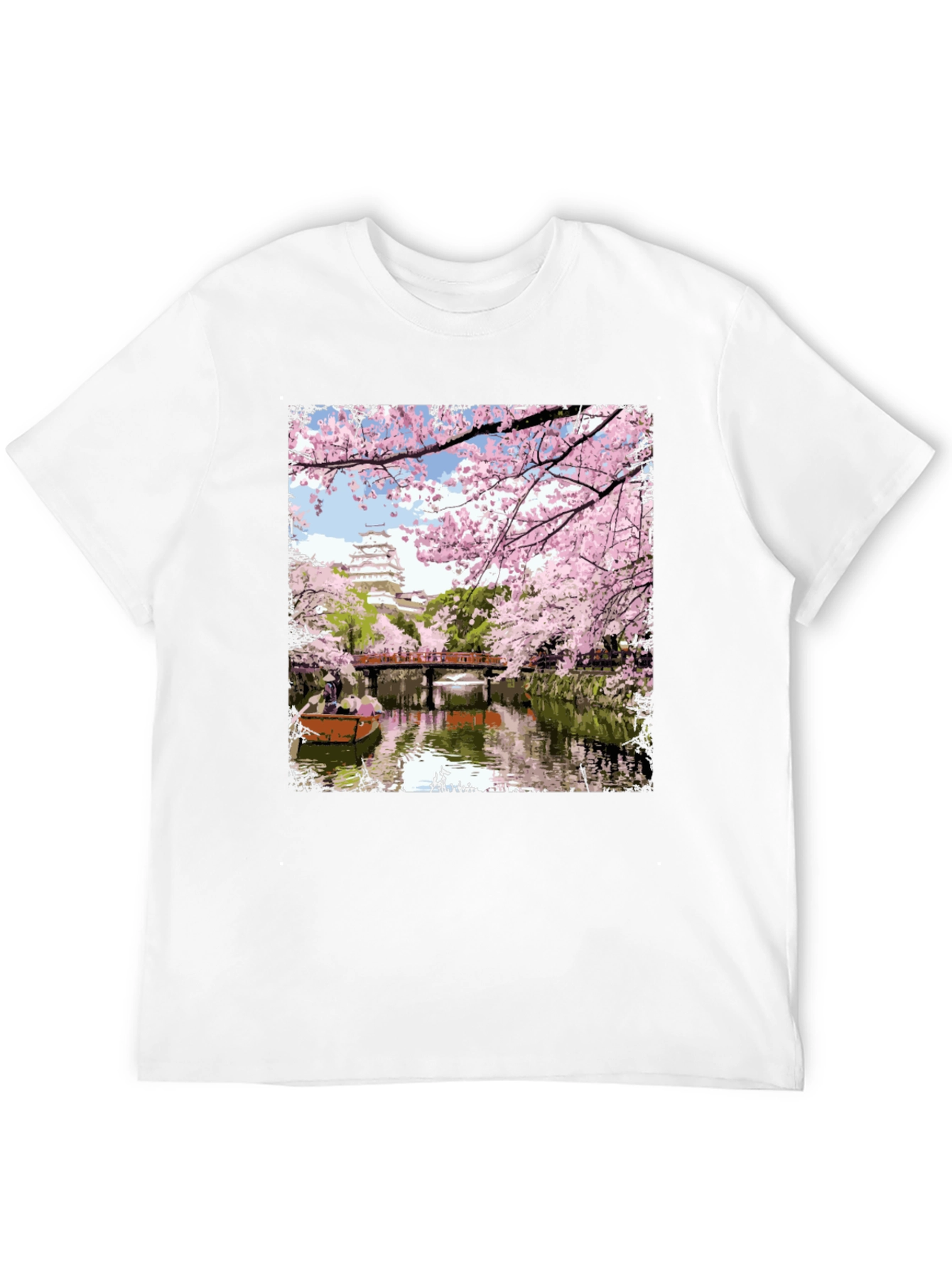 Sakura Castle T-Shirt - Japanese Spring