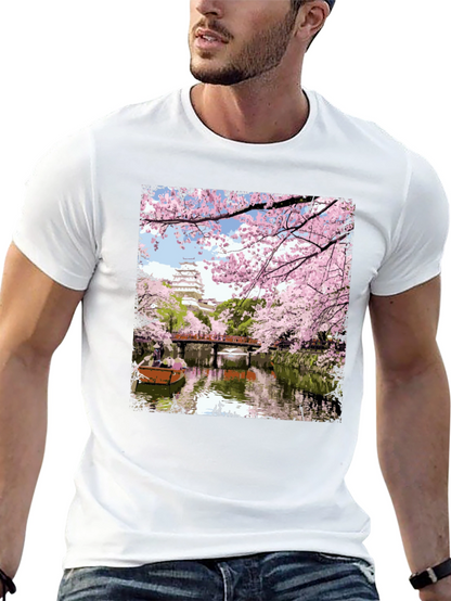 Sakura Castle T-Shirt - Japanese Spring