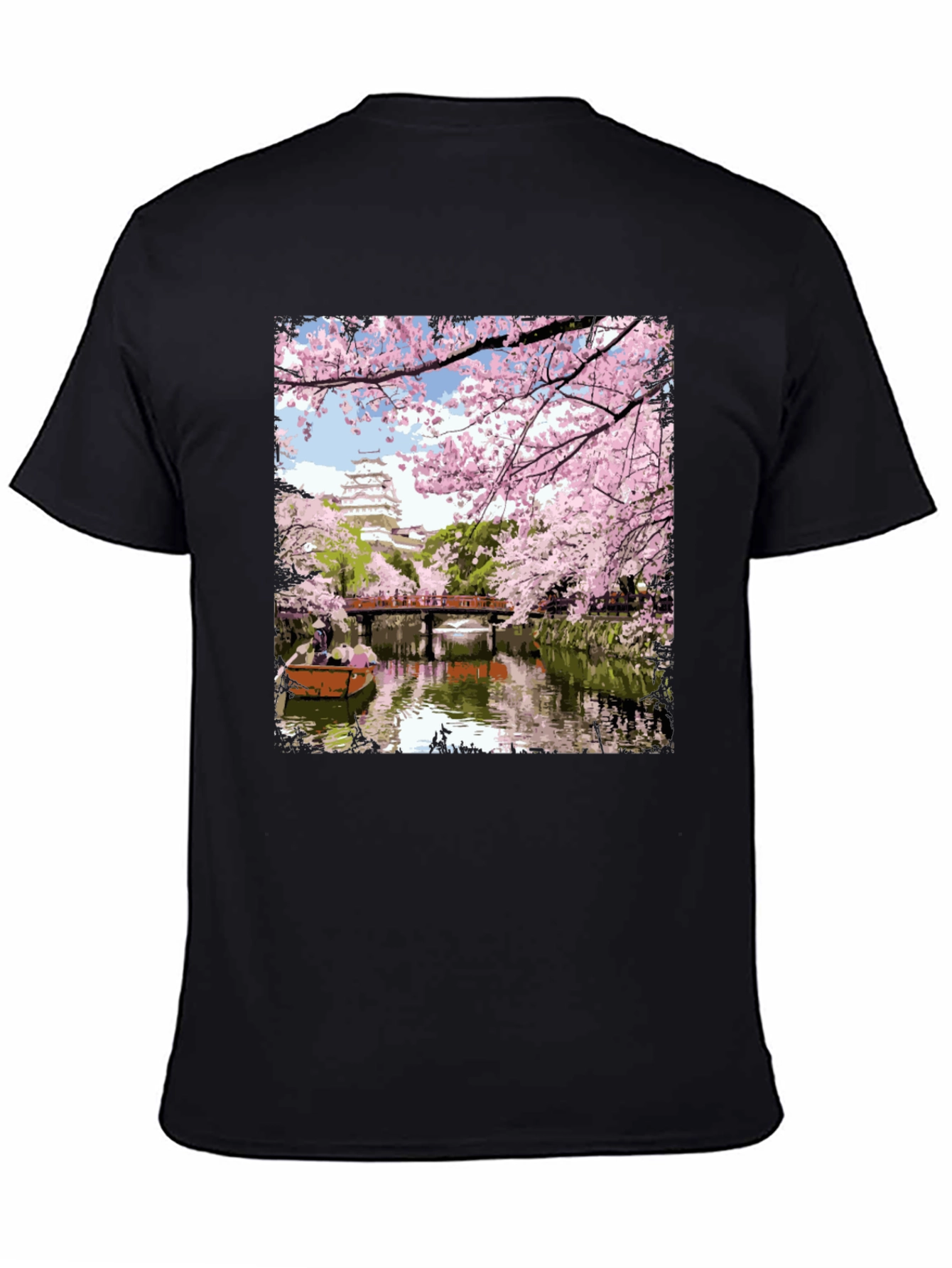 Sakura Castle T-Shirt - Japanese Spring