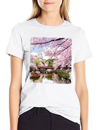 Sakura Castle T-Shirt - Japanese Spring