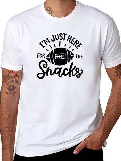 Football Snacks Black T-Shirt