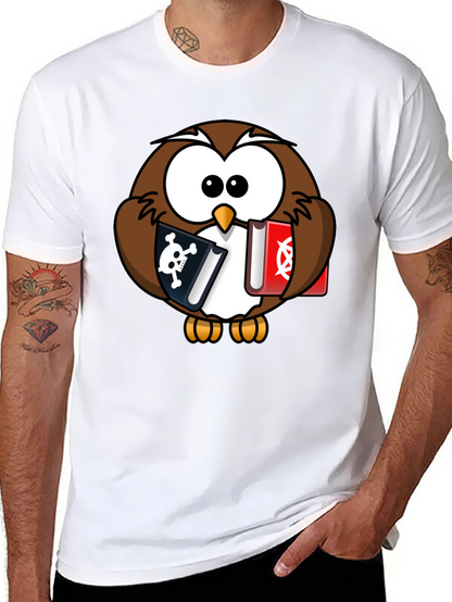 Owl Pirate & Occult Book T-Shirt