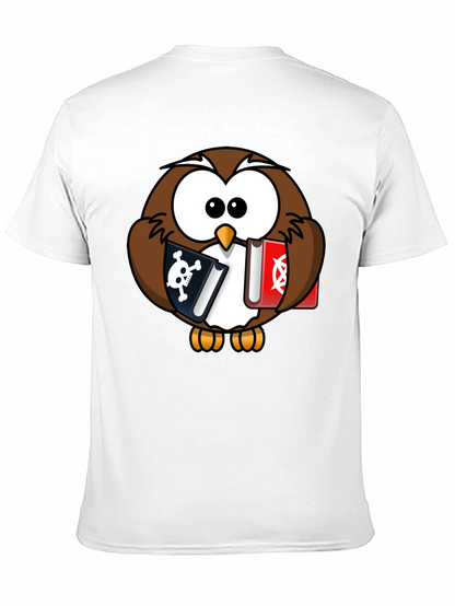 Owl Pirate & Occult Book T-Shirt