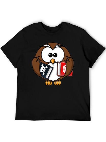 Owl Pirate & Occult Book T-Shirt