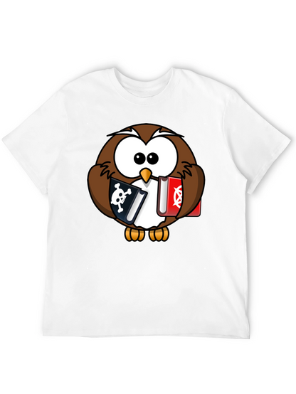 Owl Pirate & Occult Book T-Shirt