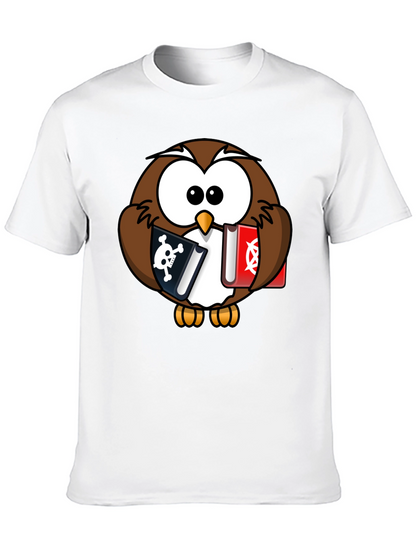 Owl Pirate & Occult Book T-Shirt