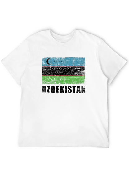 Uzbekistan Flag Graphic T-Shirt
