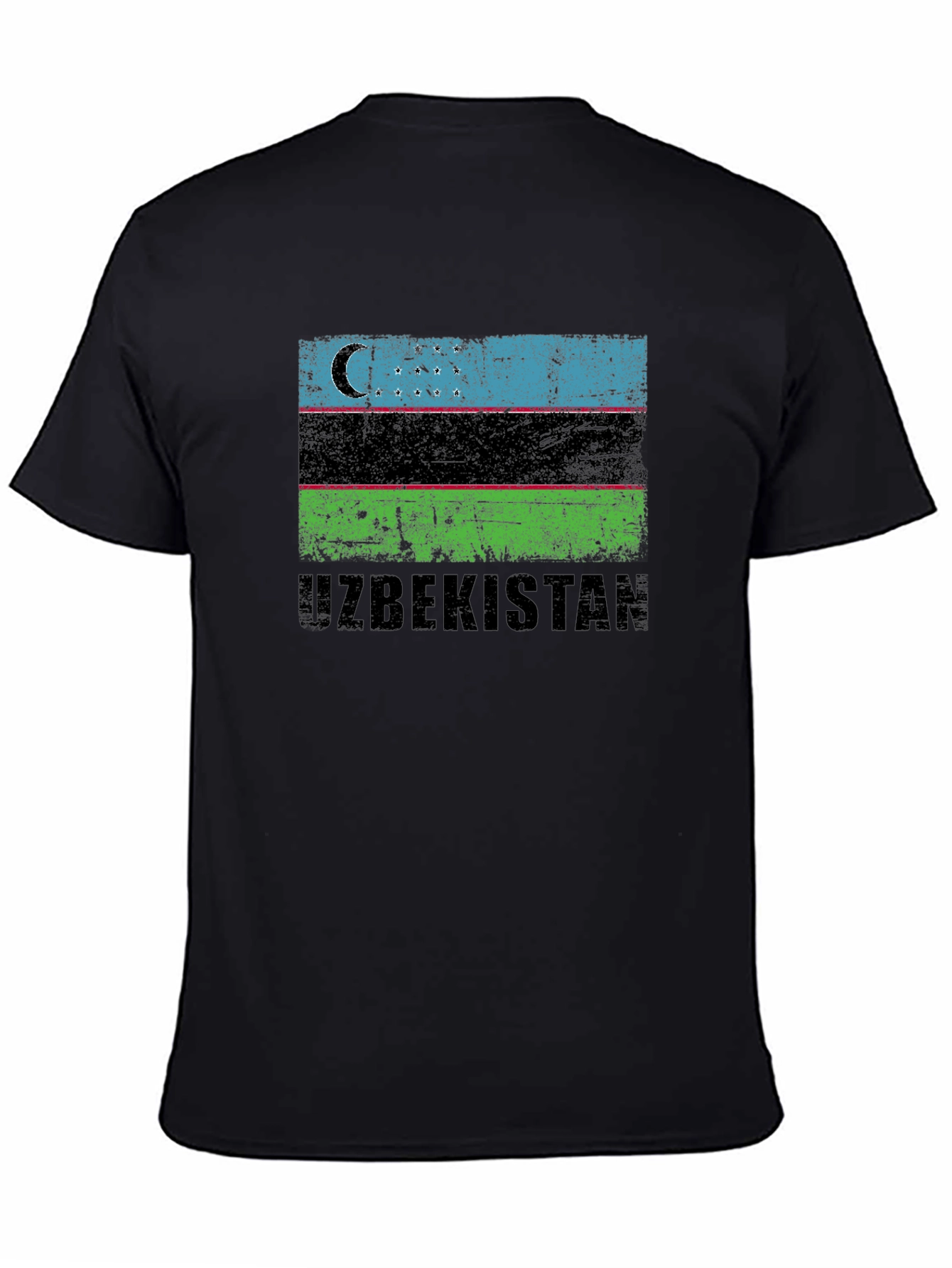 Uzbekistan Flag Graphic T-Shirt