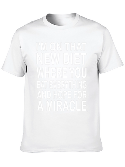 Humorous Diet T-Shirt: Eat Everything & Hope!