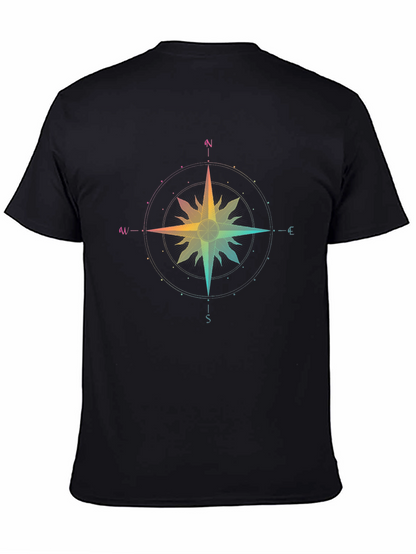 Rainbow Compass Rose Graphic Tee - Unisex
