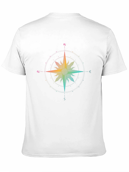Rainbow Compass Rose Graphic Tee - Unisex