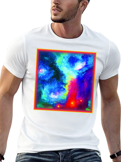Galaxy Graphic Tee - Black Cotton Blend