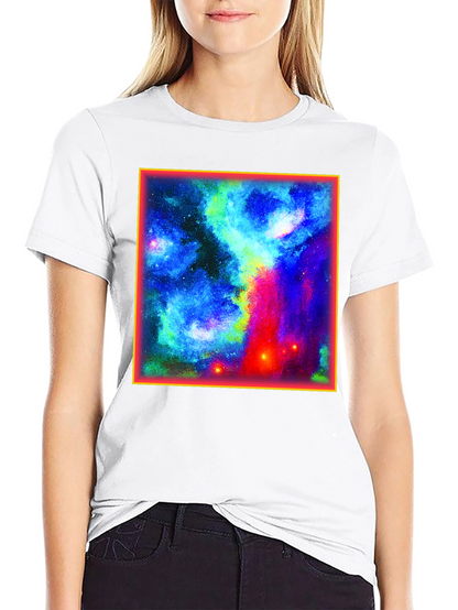 Galaxy Graphic Tee - Black Cotton Blend