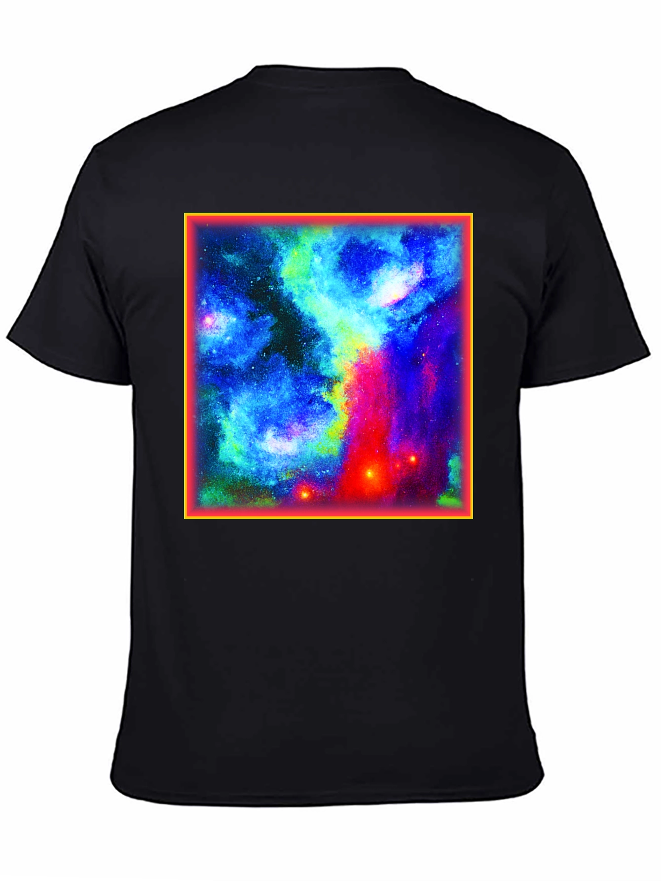 Galaxy Graphic Tee - Black Cotton Blend