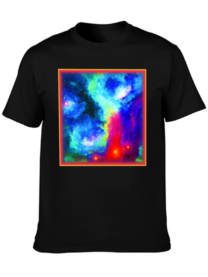 Galaxy Graphic Tee - Black Cotton Blend