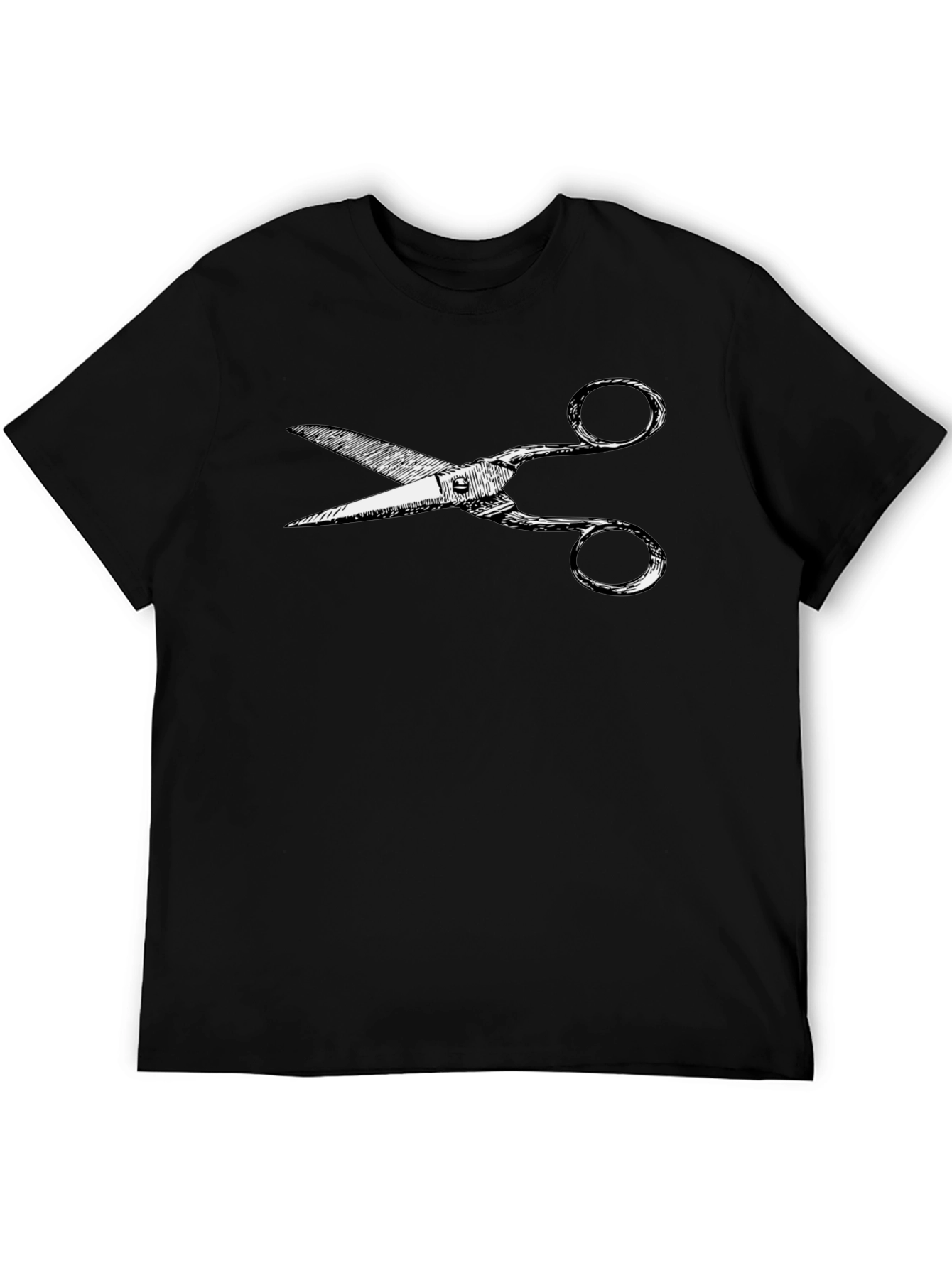 Scissors Graphic Tee - Cool Barber Fashion