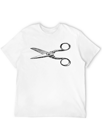 Scissors Graphic Tee - Cool Barber Fashion