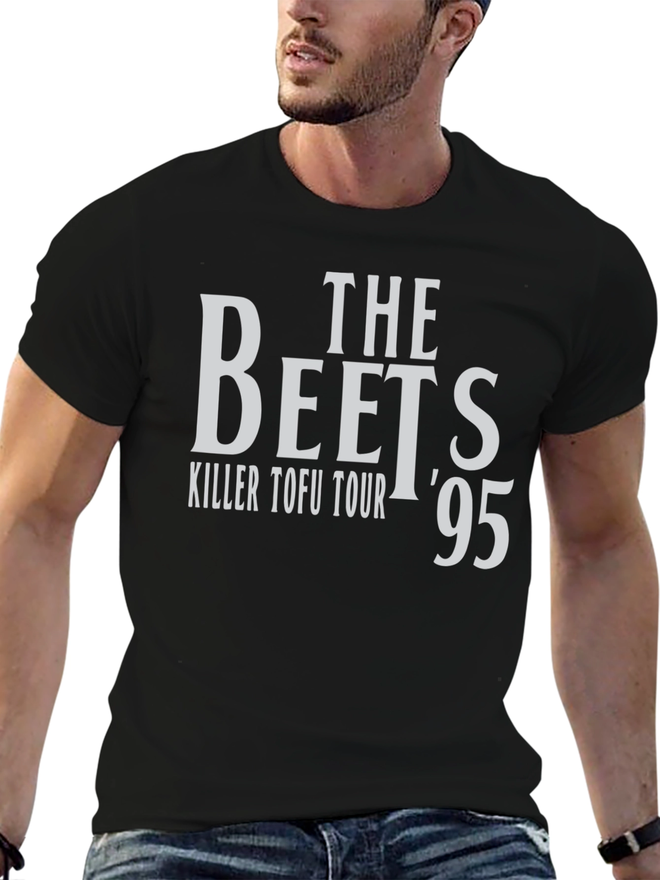 The Beets Killer Tofu Tour 95 Black T-Shirt