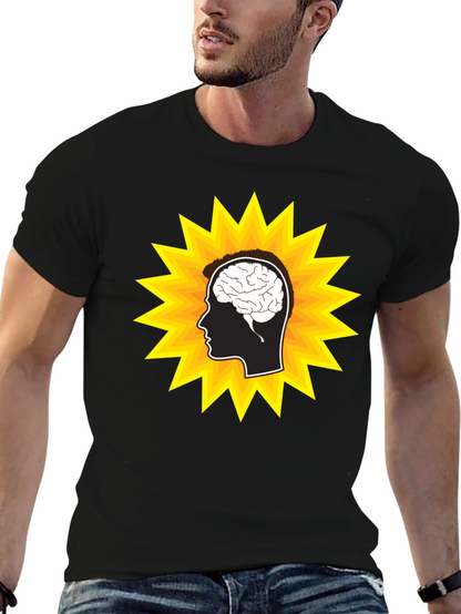 Brain Power T-Shirt - Stylish Head Design