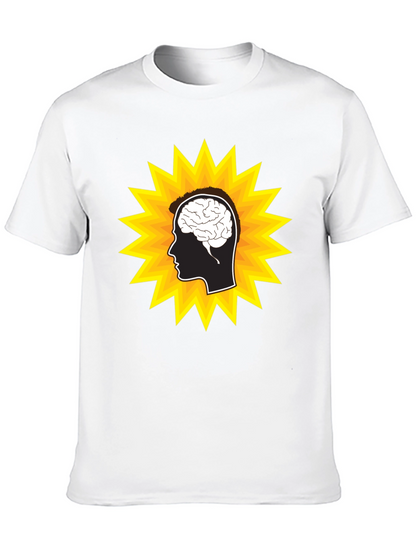 Brain Power T-Shirt - Stylish Head Design