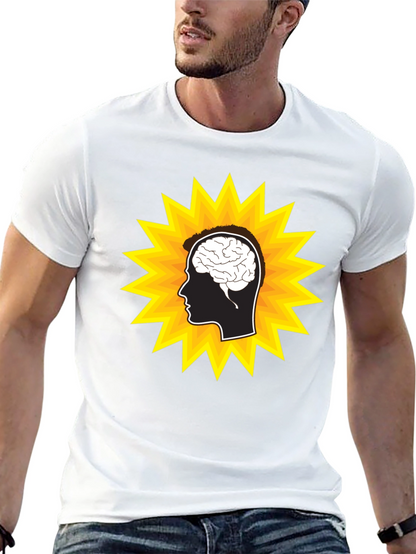Brain Power T-Shirt - Stylish Head Design