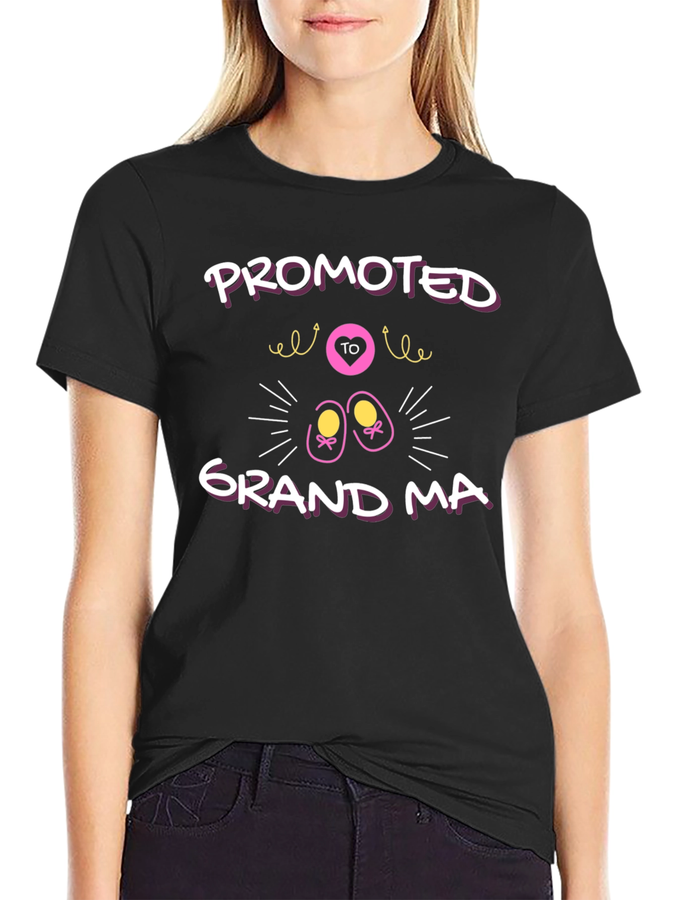 Promoted to Grandma T-Shirt - Cute Pregnancy Reveal Tee