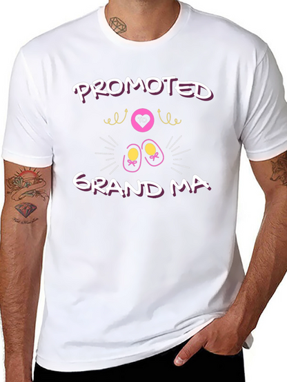 Promoted to Grandma T-Shirt - Cute Pregnancy Reveal Tee