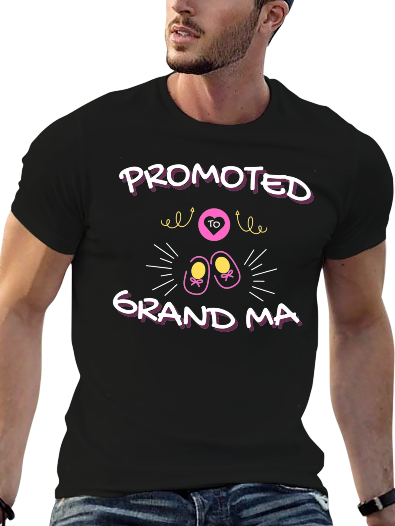 Promoted to Grandma T-Shirt - Cute Pregnancy Reveal Tee