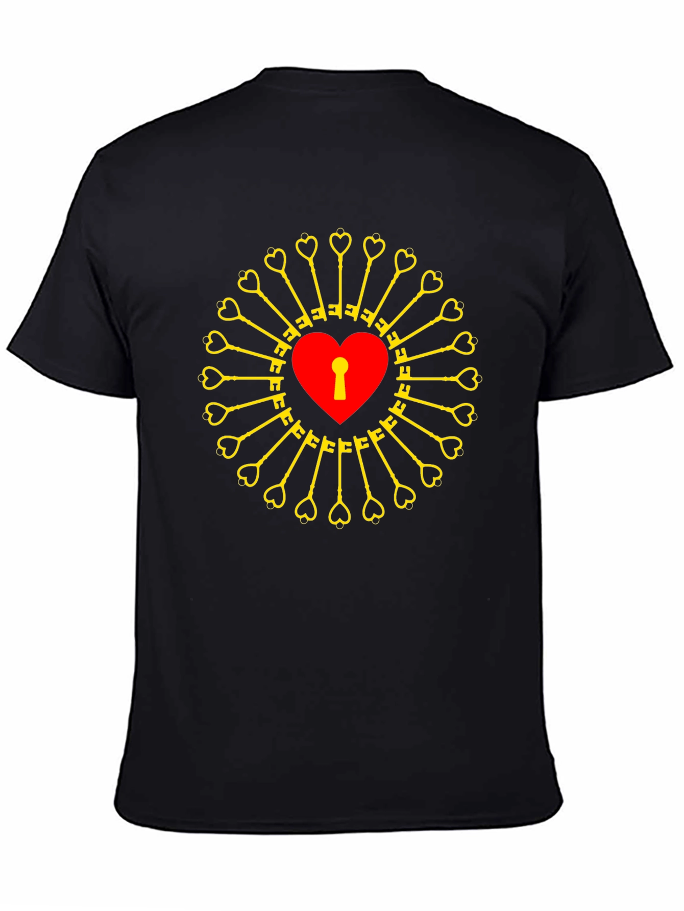 Heart Lock & Key T-Shirt - Unlock Your Style!