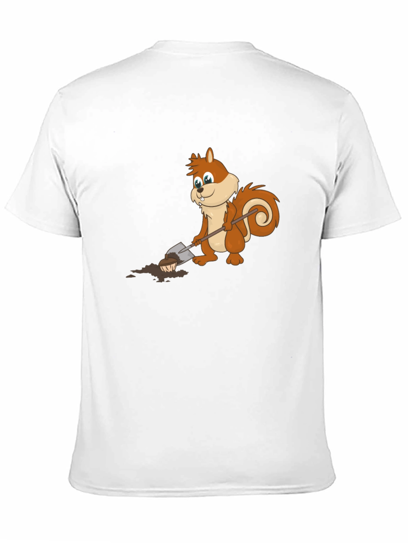 Cartoon Squirrel Digging T-Shirt