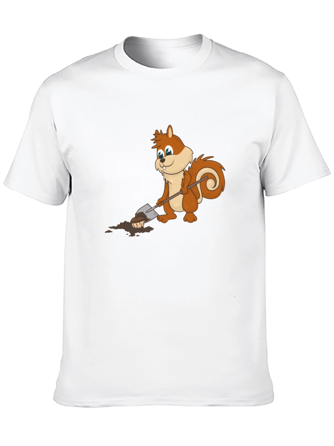 Cartoon Squirrel Digging T-Shirt